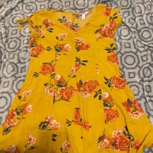 large yellow sun dress